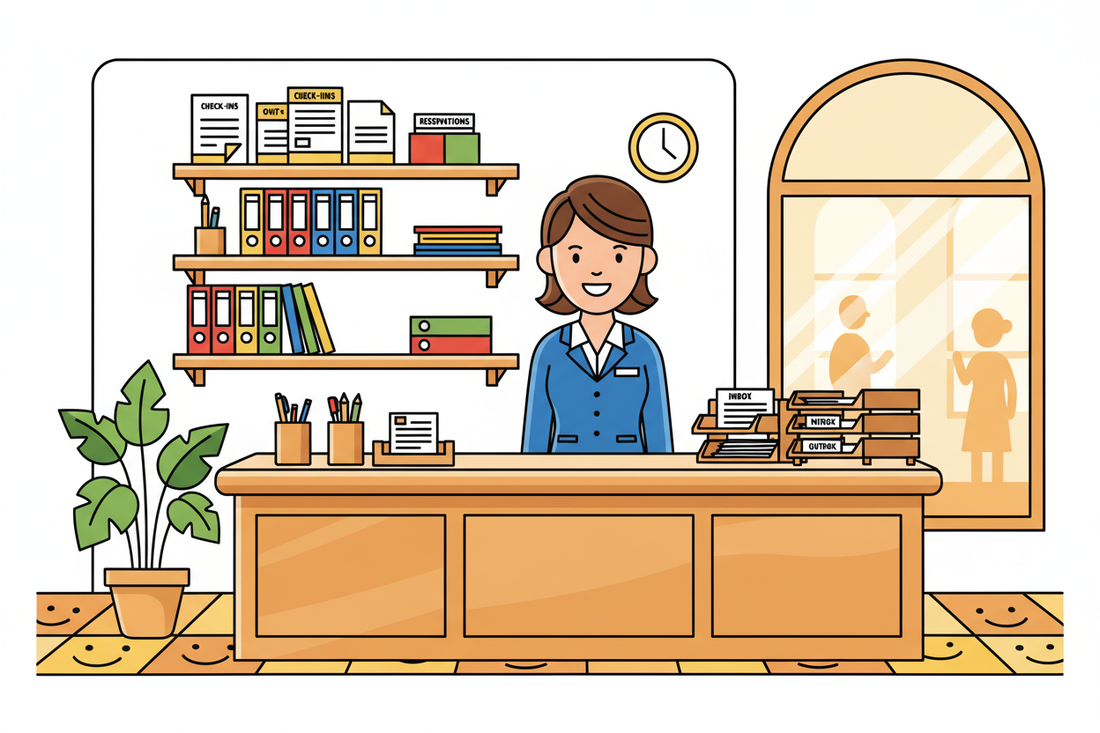 Office Organization Systems for Front Desk Areas