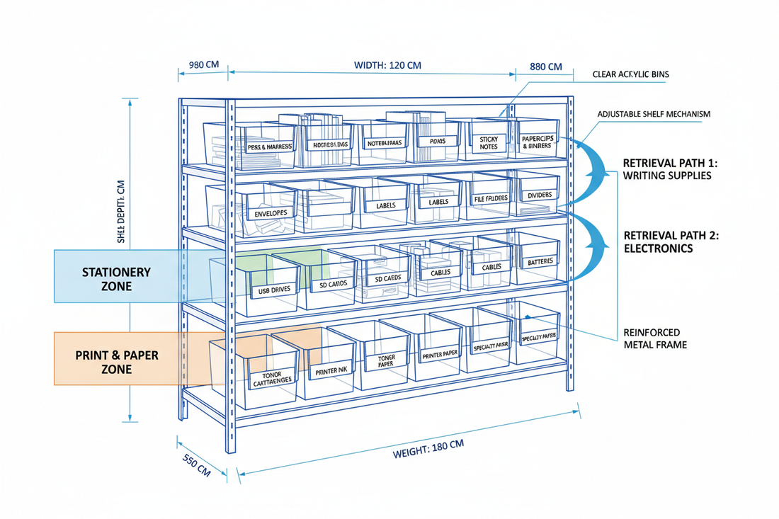 Office Storage Systems for Frequently Used Supplies