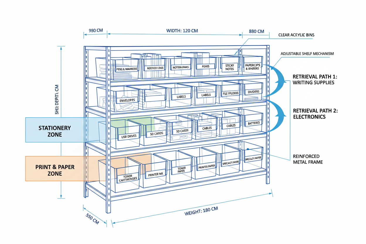 Office Storage Systems for Frequently Used Supplies