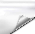 VViViD+ Satin Finish Premium Adhesive Vinyl Wrap Film (15ft x 5ft (White))