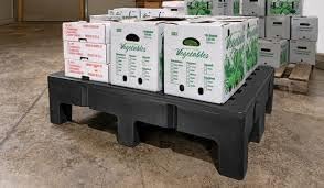 PolyMight Heavy-Duty Plastic Poly Dunnage Rack for Warehouses and Commercial Industrial Storage 60" x 30" x 12" with 2500 lb Capacity