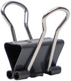 JAM PAPER Colorful Binder Clips - Extra Small - 3/5 Inch (15 mm) - Grey Binderclips - 30/Pack