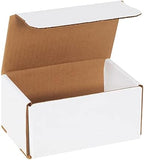 White Shipping Boxes 5x4x2 Heavy Duty, Lightweight, 5"L X 4"W X 2"H Foldable Corrugated Cardboard Mailer Boxes for Packaging Small Business Mailings Gifts Promotions Crafts Moving Box 50 Pack