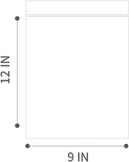 9" X 12" (100 Bags) 2 Mil Clear Reclosable Zip Plastic Poly Bags with Resealable Lock Seal Zipper
