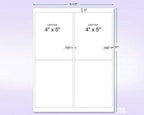NextDayLabels - 8-1/2 x 11" Neon Color High Light Fluorescent Labels for Laser & Inkjet Printer (Yellow Fluorescent, 4 x 5" - 4 Per Page | 100 Labels)