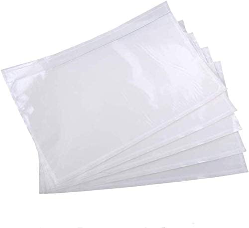 6" x 9" Clear Adhesive Top Loading Packing List Pouches Shipping Label Envelopes (200 Pack)