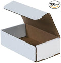 White Shipping Boxes 5x3x2 Heavy Duty, Lightweight, 5"L X 3"W X 2"H Foldable Corrugated Cardboard Mailer Boxes for Packaging Small Business Mailings Gifts Promotions Crafts Moving Box 50 Pack (300)