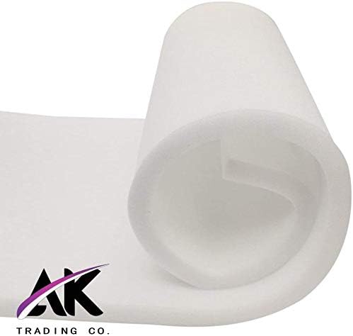 "AK Trading CO. AK-Trading Upholstery Medium Density 1"" Height x 24"" Width x 72"" Length-Home or Commercial Use Seat Replacement Cushion-Made in USA Foam" (FOAM-MD-1x24x72)