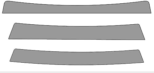 Rvinyl Window Tint Kit Compatible with Dodge Caravan 2001-2007 - Windshield Strip Visor - 50%