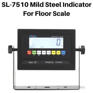 SellEton SL-6x6-2.5K Heavy-Duty, Industrial Floor Scale, Metal Indicator with Platform Scale (72" x 72", 2500 lbs x 0.5 lb)