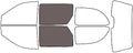 Rvinyl Window Tint Kit Compatible with Dodge Caravan 2001-2007 - Back Precut Kit - 35%