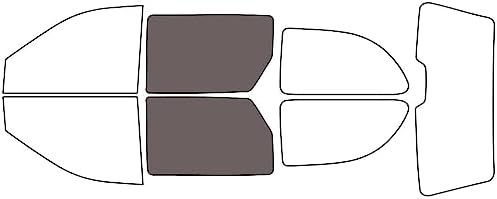 Rvinyl Window Tint Kit Compatible with Dodge Caravan 2001-2007 - Back Precut Kit - 35%