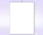 NextDayLabels - 8-1/2 x 11" Neon Color High Light Fluorescent Labels for Laser & Inkjet Printer (Orange Fluorescent, 8.5" x 11" - 1 Per Page | 25 Labels)