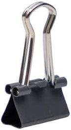 JAM PAPER Colorful Binder Clips - Extra Small - 3/5 Inch (15 mm) - Grey Binderclips - 30/Pack
