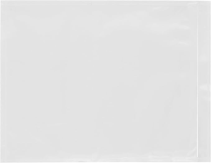2000 Count 10" x 12" Shipping Label Envelopes, Clear Packing List Pouches with Self-Adhesive Back, Top Loading for Shipping Labels Sleeves, for Packing Slips, Labels Invoices & Paperwork. GPI