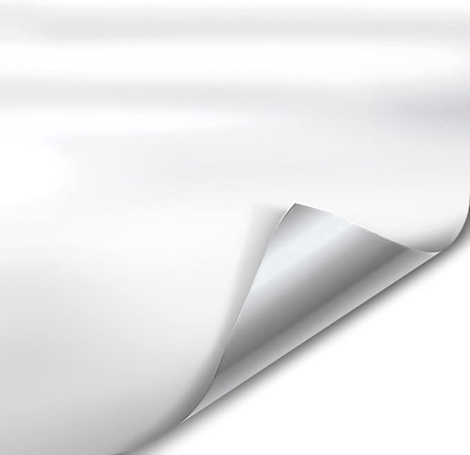 VViViD+ Satin Finish Premium Adhesive Vinyl Wrap Film (3ft x 5ft (White))