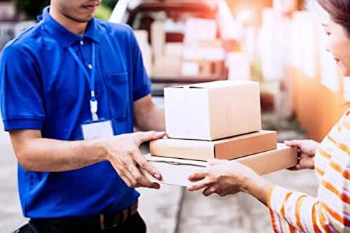 50 Pack 6x4x2'' Small Shipping Boxes, Black Corrugated Cardboard Literature Mailers, Mailing Packaging Supplies for Small Business (BK642-50)