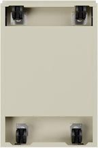 Pemberly Row 2 Drawers 27.75" Vertical Beige Metal Filing Cabinet Lockable Pre-Assembled Stationary Letter Size for Home, Office