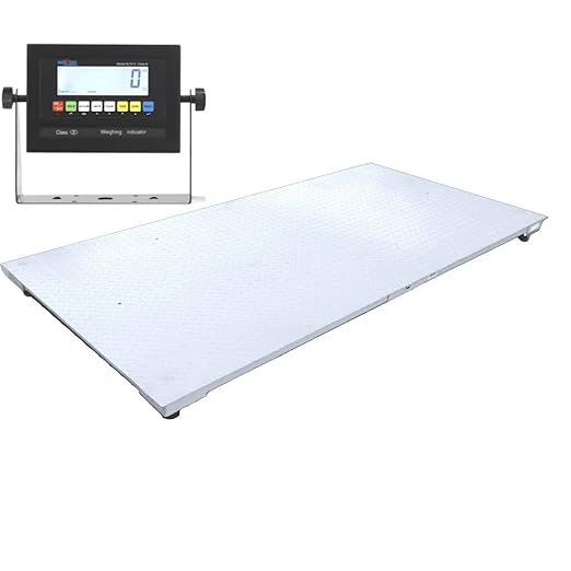 SellEton SL-5x8-20K Heavy-Duty, Industrial Floor Scale, Metal Indicator with Platform Scale (60" x 96", 20,000 lbs x 5 lb)