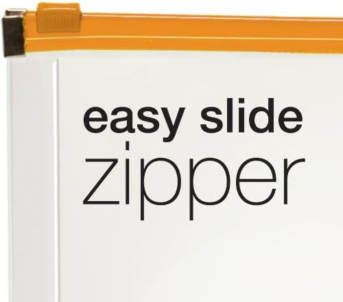 Pendaflex Poly Zip Envelope, Top-Loading, Expands 1 Inch, Zippered Closure, 13 x 10.125 Inch, Holds Letter Size Paper, Color May Vary (84192) (Pack of 2)
