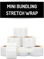 Mini Stretch Wrap for Packing with Handles, 18 Pack, 3 Inch x 1000 Feet, 50 Gauge Durable Clear Plastic wrap for Moving, Packing wrap Plastic roll Also a Furniture Wrap