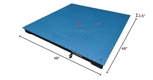 SellEton SL-800-4x4-5 NTEP (Legal) Industrial Warehouse 48" x 48" (4' x 4') Floor Scale | 5000 lbs x 1 lb