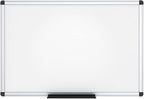 VIZ-PRO Dry Erase Board/Magnetic White Board, 48 X 32 Inches, Silver Aluminium Frame