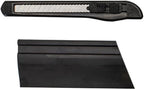 Rvinyl Window Tint Kit Compatible with Chevrolet Tahoe 2015-2020 in Black - Angled Squeegee and Multi Blade Utility Knife - Vehicle Starter Installation Kit