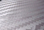 F & B LED LIGHTS Silver 3D Carbon Fiber Film Twill Weave Vinyl Sheet Roll Wrap (12" X 60", Silver)