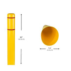 Innoplast BollardGard 7" x 52" Bollard Cover Yellow (Yellow Black Tape)