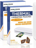 1000 Pack 5mil 2.5" x 4.2" Thermal Laminating Pouches Badge Laminate Pouches Clear Laminated Luggage Tags Printable Laminator Pouches for Business Permits Cards (1000, 2.5" x 4.2"-5mil)