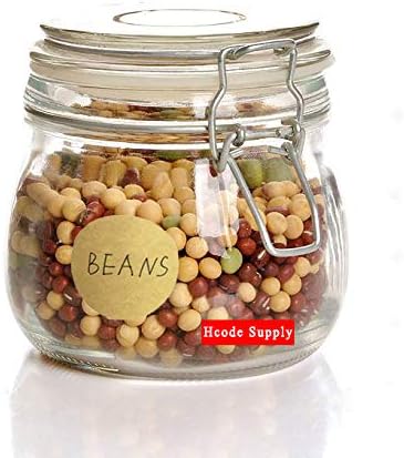 Hcode 2'' Natural Circle Price Stickers Kraft Paper Dots Labels Target Pasters Adhesive Writable Labels 500 Pieces Per Roll (2 inches)