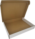 50 Pack 13x11x2'' Small Shipping Boxes, Corrugated Cardboard Mailers for Business, White (CM13112)