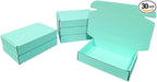 30 Pcs 9.8 x 7.9 x 2.8 inches Shipping Boxes for Small Business Cardboard Corrugated Mailer Boxes for Shipping Packaging Holidays Craft Gifts Giving Products (Mint green, 9.8 x 7.9 x 2.8")