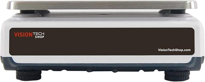 VisionTechShop TVC-12 Counting Scale for Parts and Coins, Lb/Kg Switchable, 12lb Capacity, 0.0005lb Readability