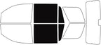 Rvinyl Window Tint Kit Compatible with Chevrolet Tahoe 2015-2020 - Back Precut Kit - 5%