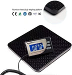 Amazon Basics Digital Postal Scale, Heavy Duty Weighing Platform for Packages, Shipping, 660 lb Capacity, 1 Ounce Readability, Portable, Black