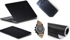 3D Carbon Fiber Film Twill Weave Vinyl Sheet Roll Wrap (120" X 60", Black)
