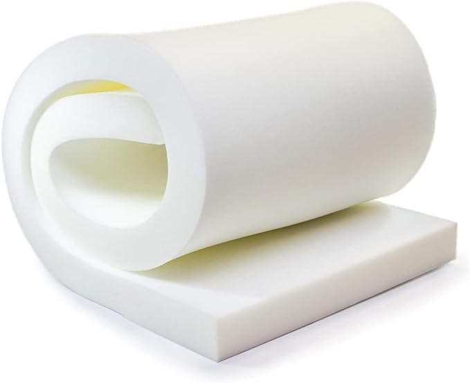 AK Trading CO. AK-Trading Upholstery High Density 6"" Height x 24"" Width x 72"" Length-Home or Commercial Use Seat Replacement Cushion-Made in USA Foam (FOAM-HD-6x24x72)