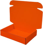 10 Pcs 11.8 x 7.9 x 3.2 inches Corrugated Cardboard Gift Boxes Recyclable Shipping Boxes for Mailing & Holidays, Wedding, Birthday, Gifts Packaging (Orange Red, 11.8 x 7.9 x 3.2")