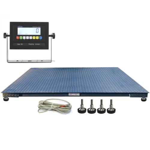 SellEton SL-700-7x7 Heavy Duty Industrial Floor Scale 7’ x 7’ / 84” 10,000 lbs x 1 lb & LCD Display