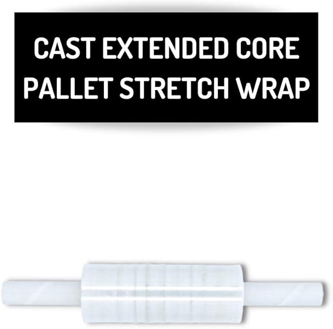 PSBM 1 Roll 20 Inch x 1000 Feet 90 Gauge Stretch Film/Wrap with Handles, Heavy Duty Industrial Strength Clear Shrink Plastic Wrap for Moving, Packing, Shipping, Pallet Wrapping & Storage