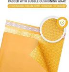 Small Kraft Bubble Mailers 6x10 inch #0 | Self Seal Padded Envelopes | Cushioned Bubble Mailer | Usable Size 6x9 | Lightweight mailing Shipping Bags For Package | 500 Pack Bulk | Made in USA