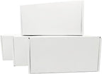 7x5x2 inch Small White Mailers Boxes Recyclable Corrugated Gift Box for Packaging Shipping Set of 10
