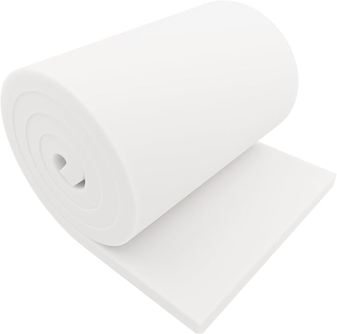 GoTo Foam 1" Height x 36" Width x 96" Length 44ILD (Firm) Upholstery Cushion Made in USA