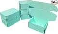 50 Pcs 4.3 x 3.1 x 2 inches Mini Size Corrugated Cardboard Gift Boxes Recyclable Shipping Boxes for Packing Jewelry Ornament Gift Craft Packaging Supplier (Mint green, 4.3 x 3.1 x 2")