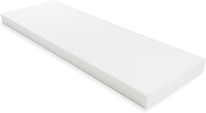 GoTo Foam 4" Height x 36" Width x 72" Length 44ILD (Firm) Upholstery Cushion Made in USA
