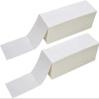 Sale4Less 500 Fanfold 4 x 6 Direct Thermal Shipping Labels - Label Compatible DYMO Label Writer Rollo & Zebra with Perforated line for Thermal Printers Labels - Commercial Grade - Manufactured by UPS