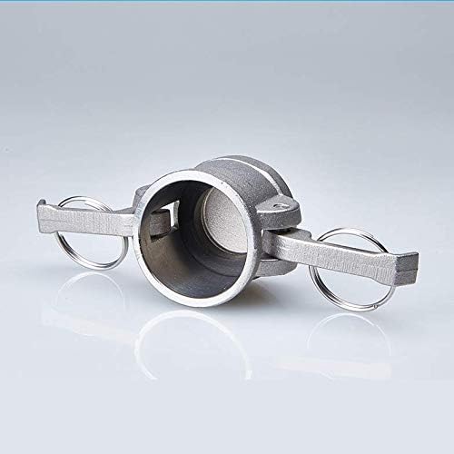 2PCS Cam and Groove Fitting, Aluminum, Type DC, 1" Dust Cap, with 2PCS Camlock Gasket Fitting
