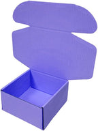 10 Pcs 9.8 x 9.8 x 4 inches Large Size Corrugated Cardboard Gift Boxes Recyclable Shipping Boxes for Mailing & Holidays, Wedding, Birthday, Gifts Packaging (Lavender, 9.8 x 9.8 x 4")